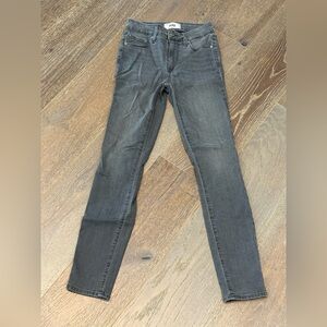PAIGE women’s Charcoal Denim Jeans size 23 Hoxton Ankle